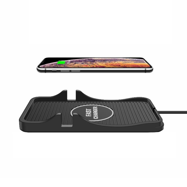 2-In-1 Non-Slip Wireless Charger For C7 Car Navigation - Black-1915196967961628672