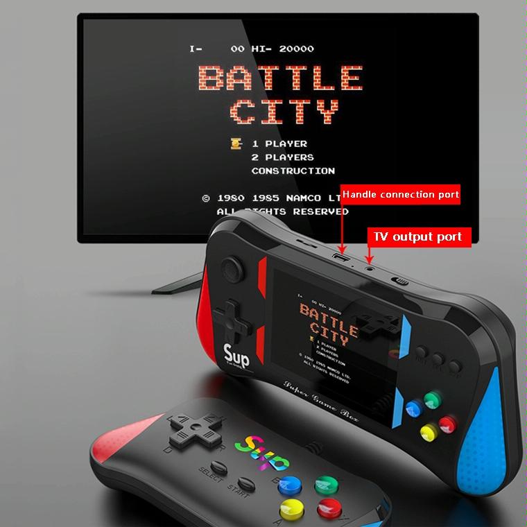 Double-Red Handheld Game Console With 3.5-Inch Screen-1915197809599057923