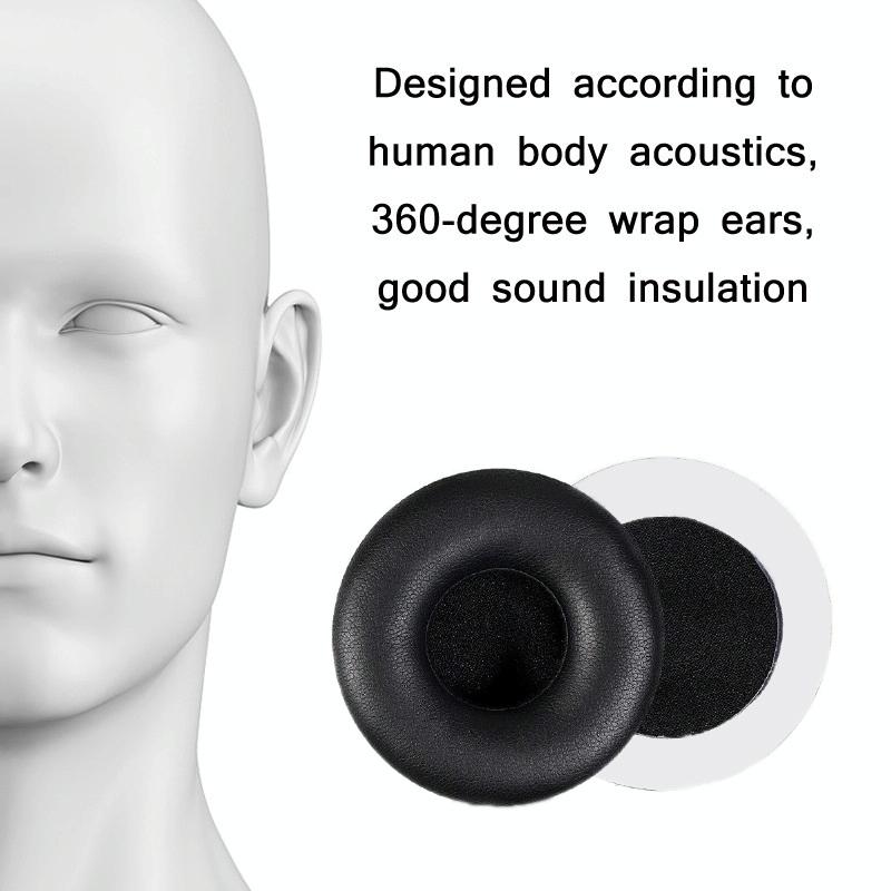 2-Pack Earphone Covers For Beyerdynamic T51 Series - Black-1915196963637301251