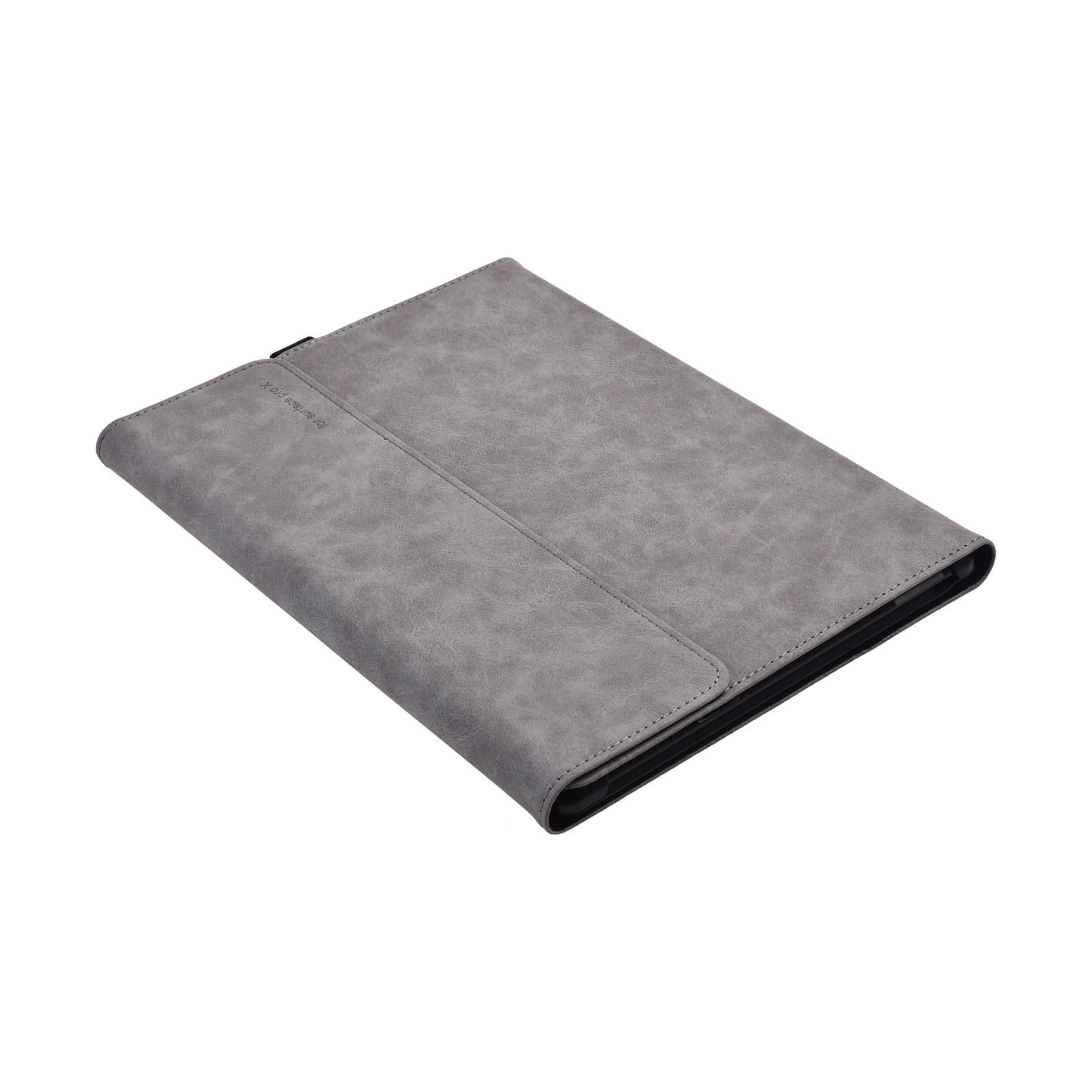 Light Gray Leather Tablet Case For Microsoft Surface Pro X - 13 Inch-1915197650911760391
