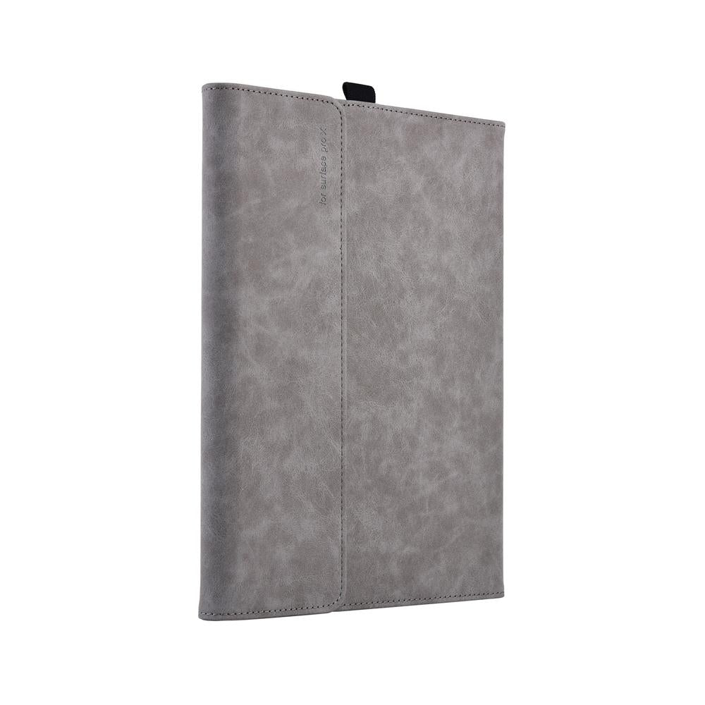 Light Gray Leather Tablet Case For Microsoft Surface Pro X With Power Bag - 13 Inch-1915198406859558914