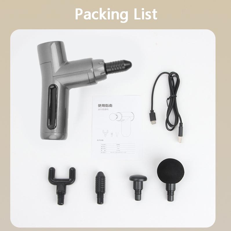 Mini Vibration Massage Gun - Brushless Grey-1915196919265759237