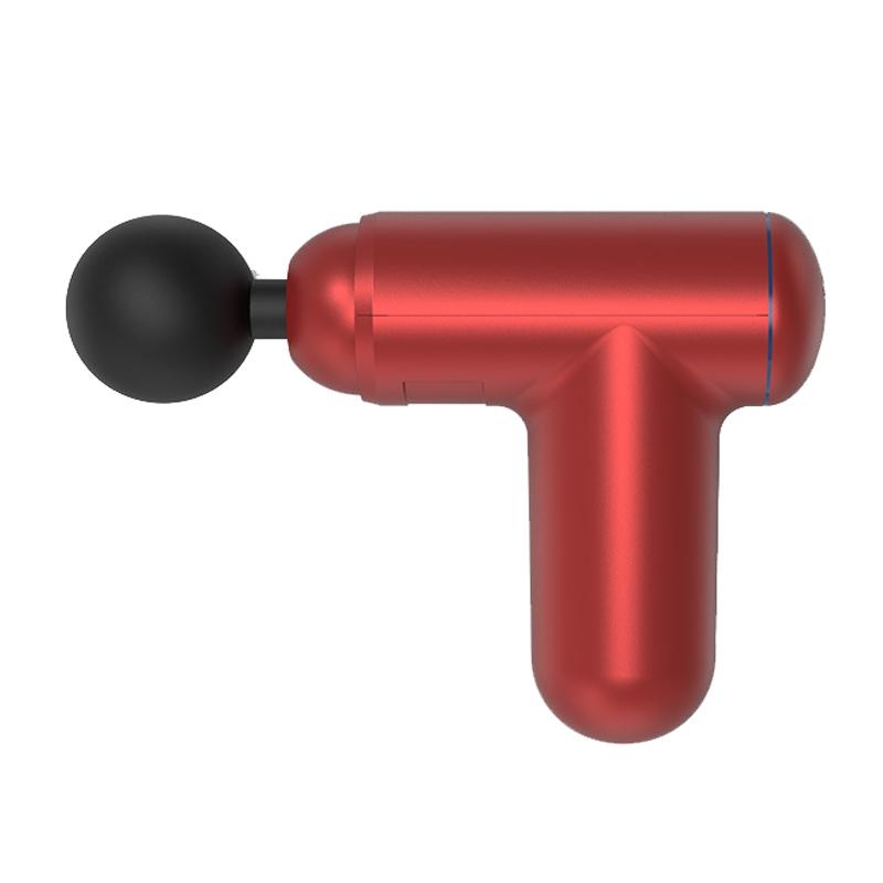 Red Mini Vibrating Fascia Massage Gun - Button Type-1915197810286923776