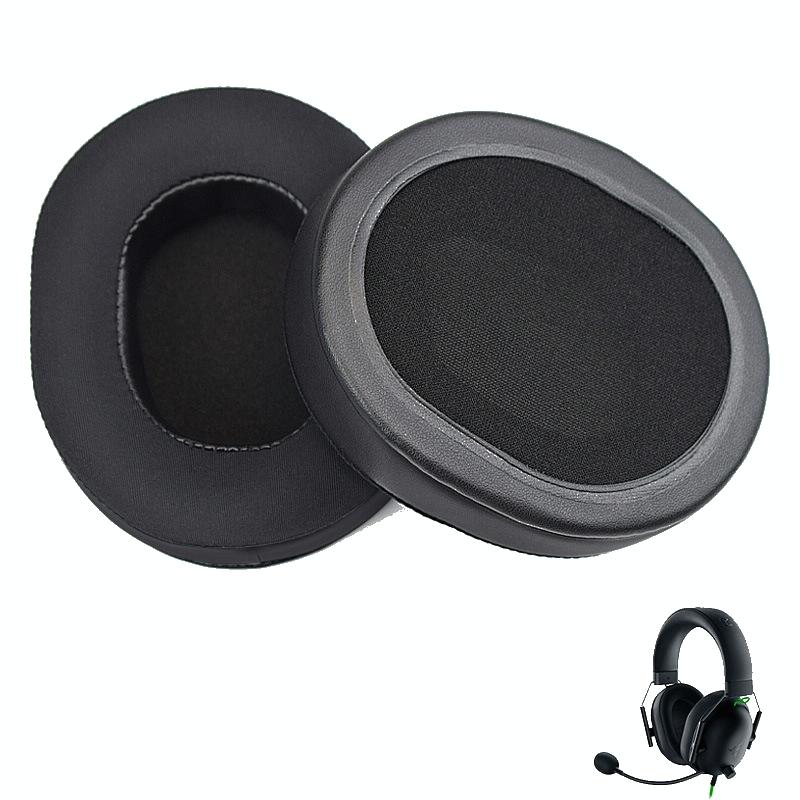 Black Gel Earpads For Razer Blackshark V2 X / Usb Headset - 1 Pair-1915198084971892736