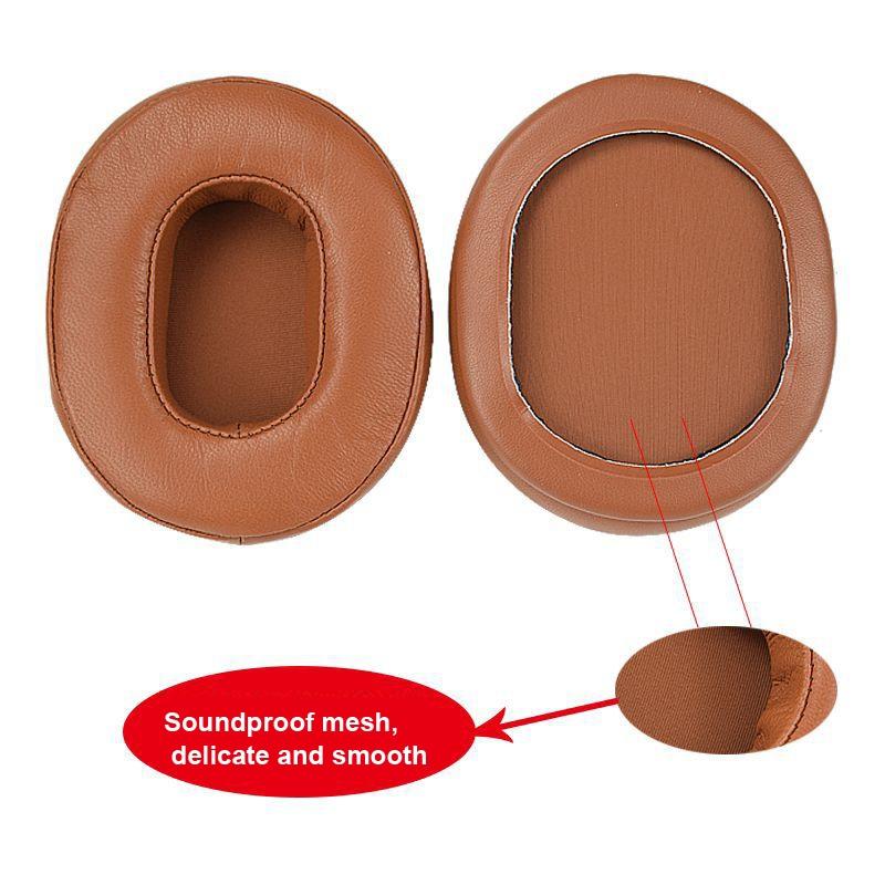 2-Pack Sheepskin Earmuffs For Audio-Technica Ath-M50 / M40 / M50X / Msr7 - Black-1915198312865206275