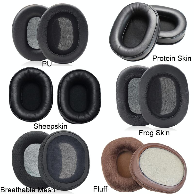 Thick Sheepskin Headset Earmuffs For Audio-Technica Ath-M50X / M30X / M40X / M20X - Brown-1915198367433101313