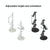 3-Tier Desktop Gamepad And Headphone Storage Rack - White-1915198262067990530