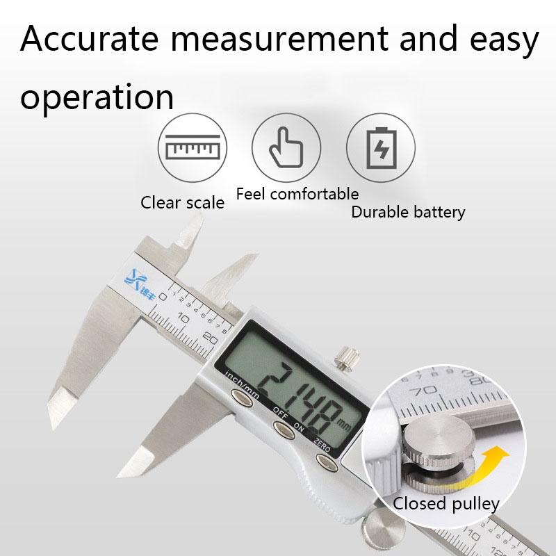 Digital Stainless Steel Vernier Caliper - Lcd Display-1964932334218252291
