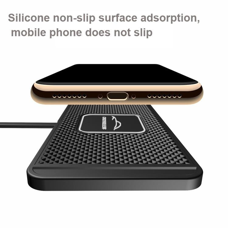 15W Qi Car Wireless Charging Pad - 30Cm Short Cable Anti-Skid-1915198260776144900