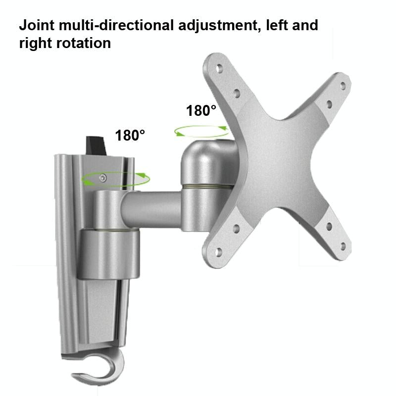 Quick Release Wall Mount For Computer Monitor - Silver Gray-1964932177829433348