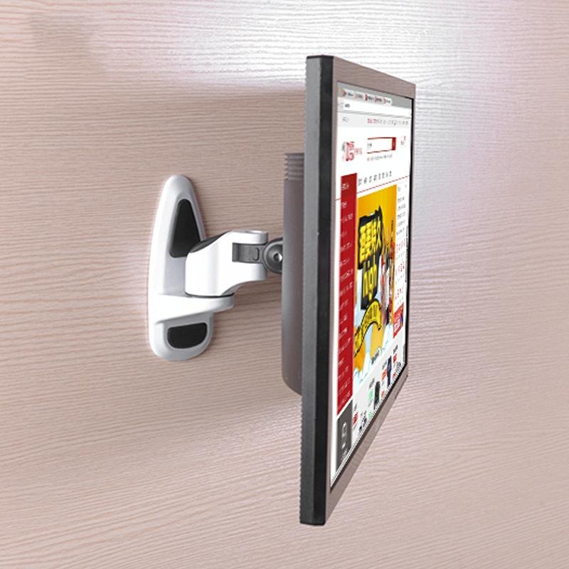 Universal Swivel Wall Mount For Computer Monitors - White-1964932195562950662