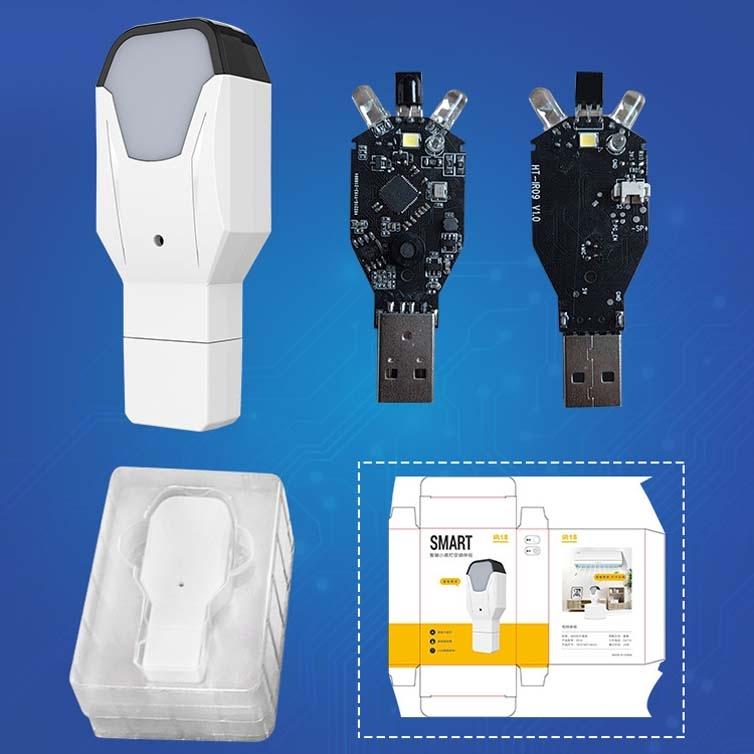 2-Pack Ir18 Infrared Wifi Voice Remote With Night Light - White-1915196861501804550