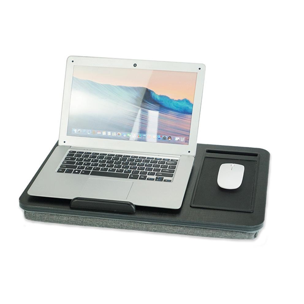 Black Wood Multifunctional Lazy Desk - Compact Design-1964932168224477191