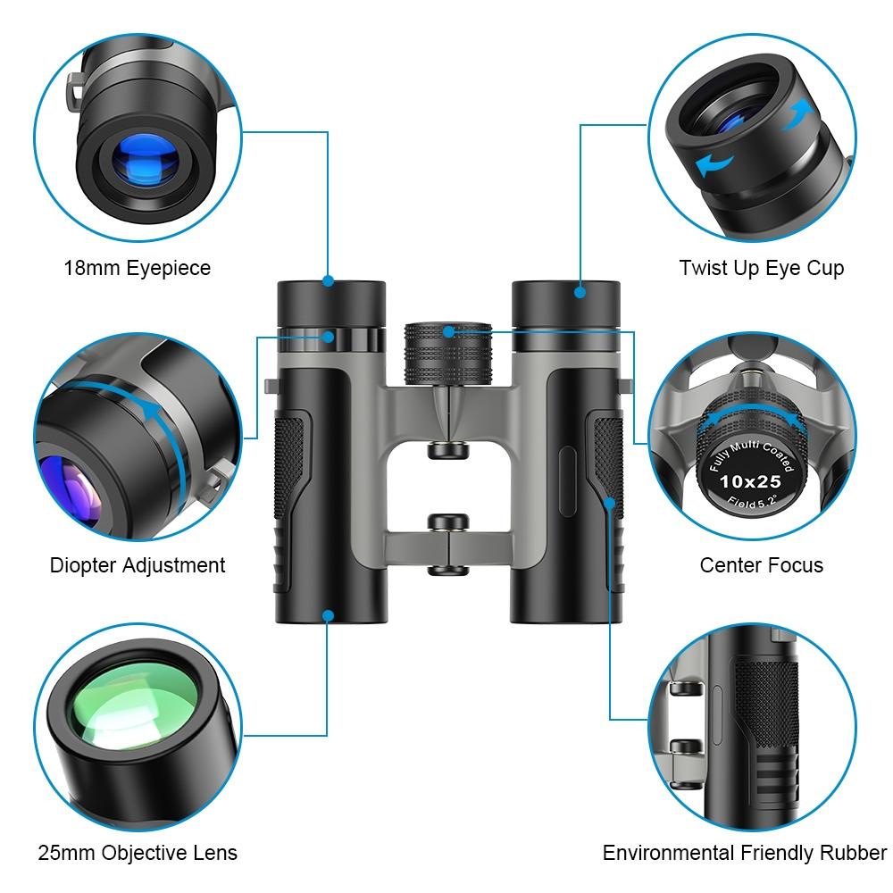 25X Binoculars For Bird-Watching Hunting And Hiking - Bak4 Prism-1915196827624411139