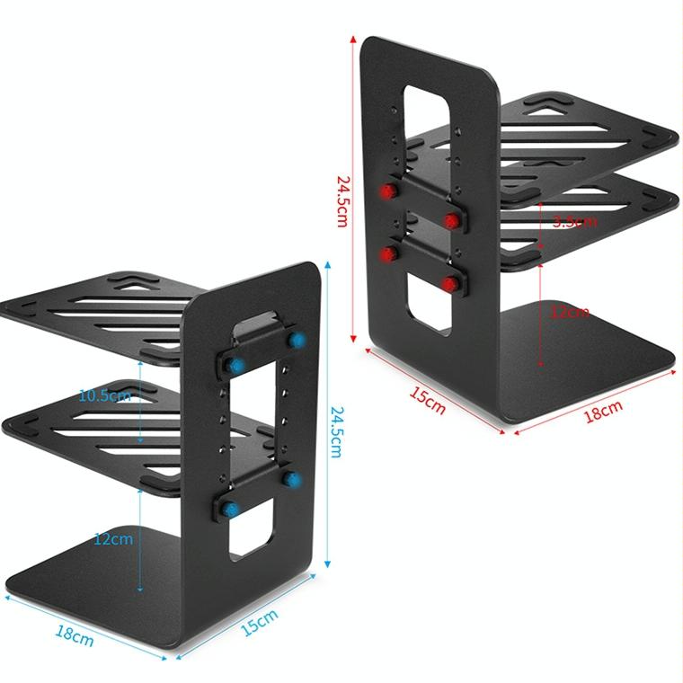 Double Layer Portable All-Aluminum Laptop Stand With Cooling Speaker-1915198134091386881
