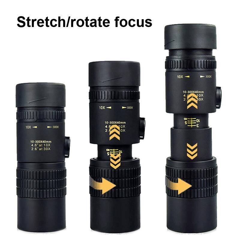 High Definition Monocular Telescope With Photo Holder &amp; Tripod - 10-300X40-1915198114910834689