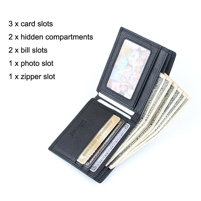 Rfid-Blocking Men Wallet With Card Slots-1915198104185999363