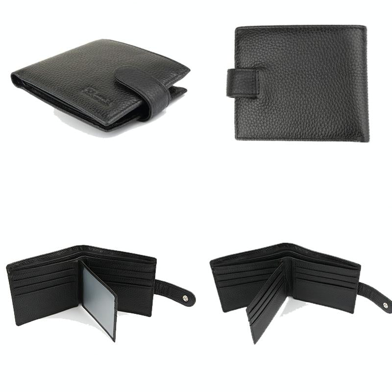 Rfid-Protected Men Short Wallet - Secure & Compact-1915198257408118787