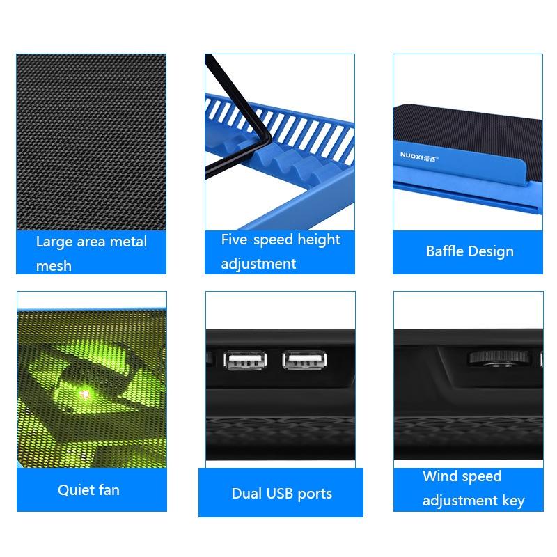 Mesh Laptop Cooling Stand - Metal Base-1915197124627271684