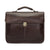 Retro Cowhide Leather Briefcase For 15.6 Laptop - Multifunctional - Coffee-1924671880376225799