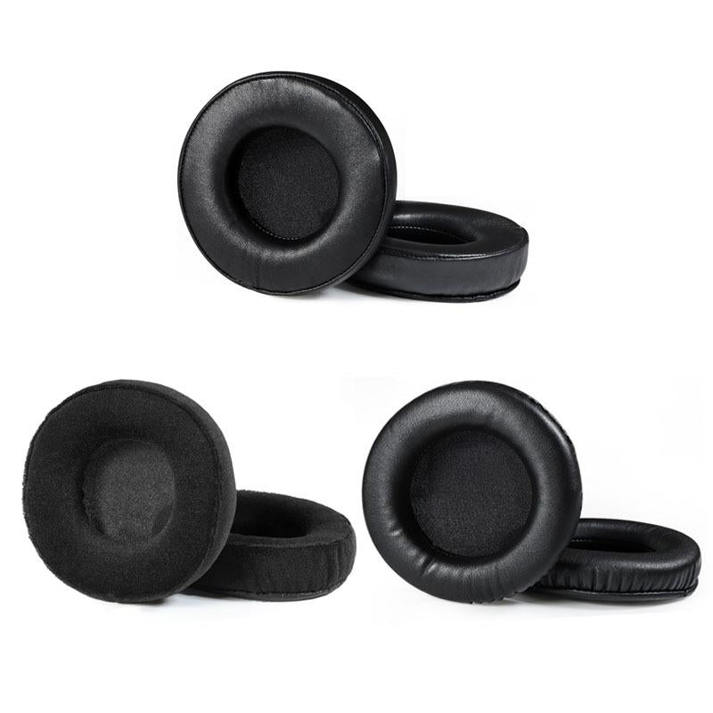 Black Lambskin Earmuffs For Audio-Technica Headphones - 2 Pack-1915197808953135104
