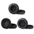 Black Lambskin Earmuffs For Audio-Technica Headphones - 2 Pack-1915197808953135104