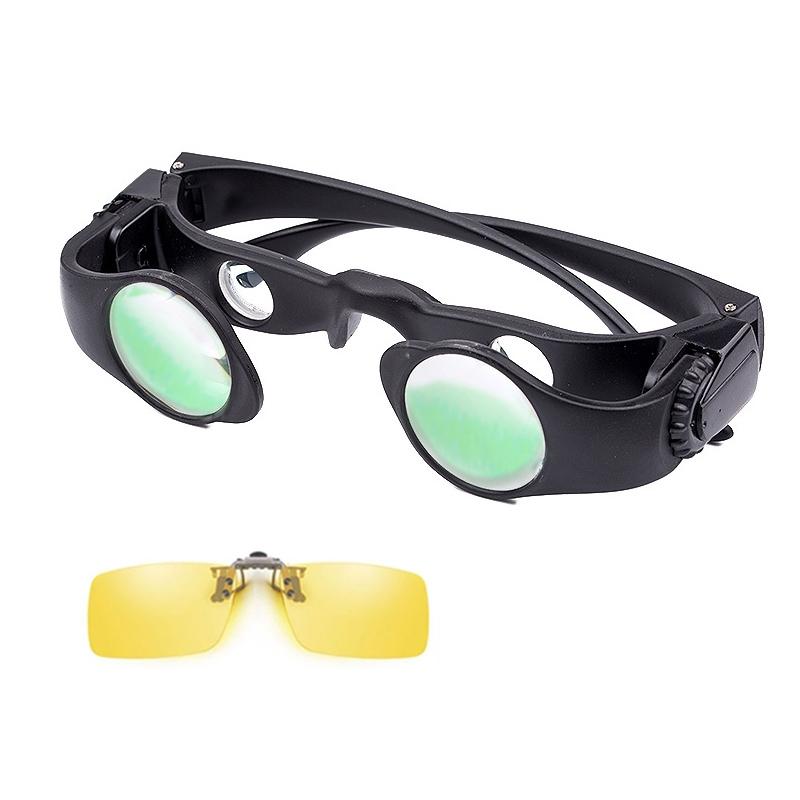 Zoomable Fishing Binoculars - Yellow Clip 8X Magnification-1915197955820883968