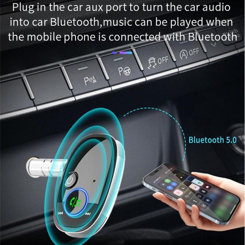 Wireless Car Bluetooth Music Receiver - Black-1915196889184210950