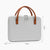 Waterproof Multifunctional Computer Bag - Gray Leather Wear-Resistant-1915198358738309121