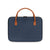 Waterproof Leather Computer Bag - Multifunctional Navy Blue-1915197854499082240