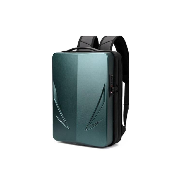 Men Gaming Backpack - Double-Layer Hard Shell - Green-1915197790728884225