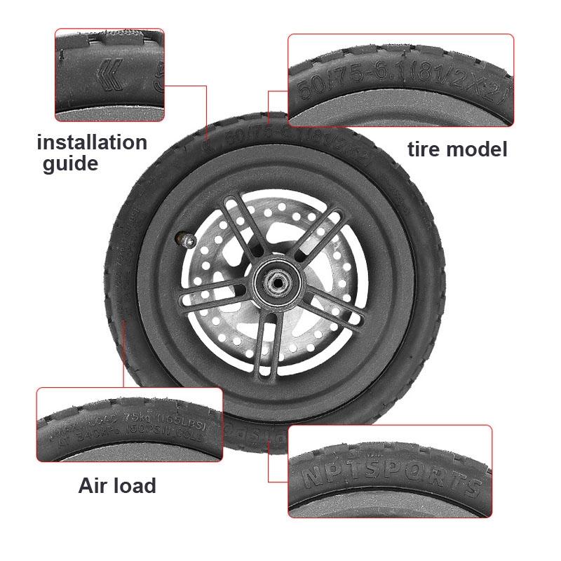 8.5 Tubeless Vacuum Tire For Xiaomi M365 / Pro / 1S Scooter-1964932319768875013