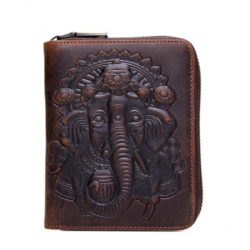Dark Coffee Leather Passport / Card Holder - Rfid-Protected-1915196894527754240
