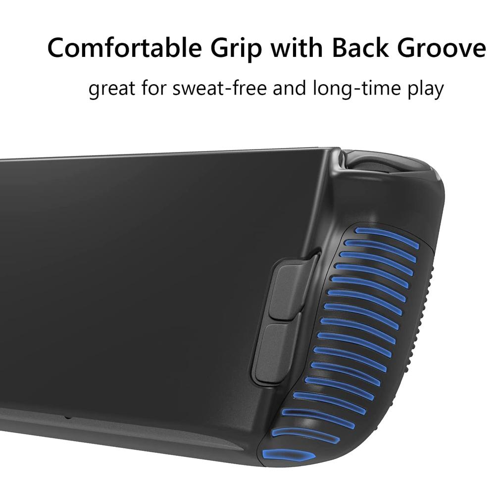 Anti-Slip Silicone Case For Steam Deck - Black-1915196875330424836