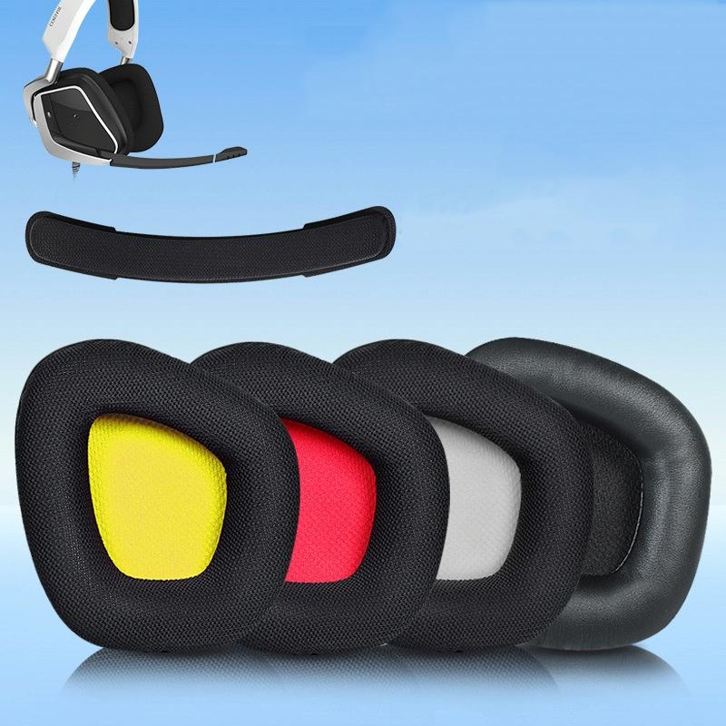 Black Lamb Leather Earpads For Corsair Void Pro Elite - Set Of 2-1915197266432495617