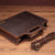 Vintage Leather Crossbody Briefcase - Dark Coffee-1915196942804193281