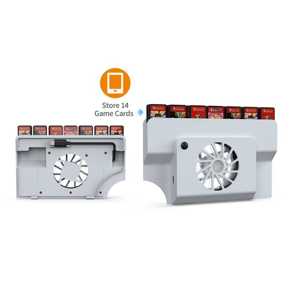 Oled Cooling Fan With Storage Slot For Switch - Compact Design-1915197555164188676