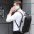 Hard Shell Backpack Alloy Frame Anti-Theft Computer Bag For Men Red-1915197267955027974
