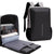 Hard Shell Backpack Alloy Frame Anti-Theft Computer Bag For Men Gray-1915198397380431872