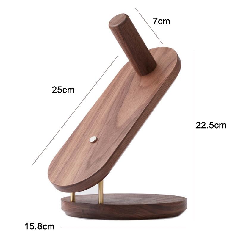 Black Walnut Hair Dryer Storage Bracket - Solid Wood-1915196908138270721