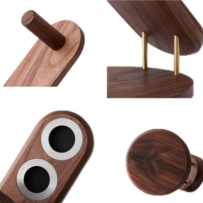 Black Walnut Hair Dryer Storage Bracket - Solid Wood-1915196908138270723