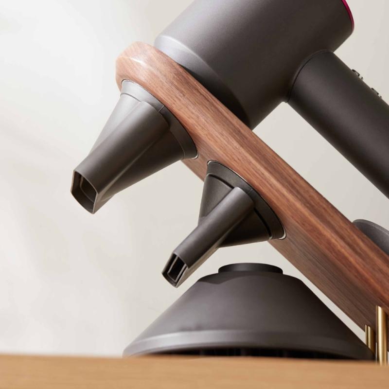 Black Walnut Hair Dryer Storage Bracket - Solid Wood-1915196908138270724