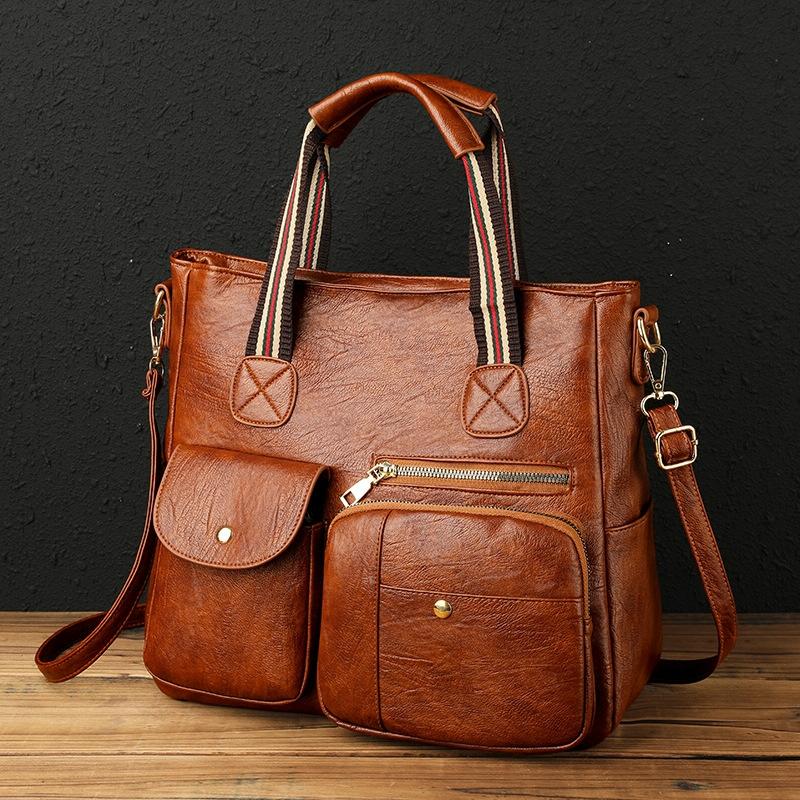 Yellow Middle-Aged Mother Bag With Multi-Pocket Capacity-1964932230149181447