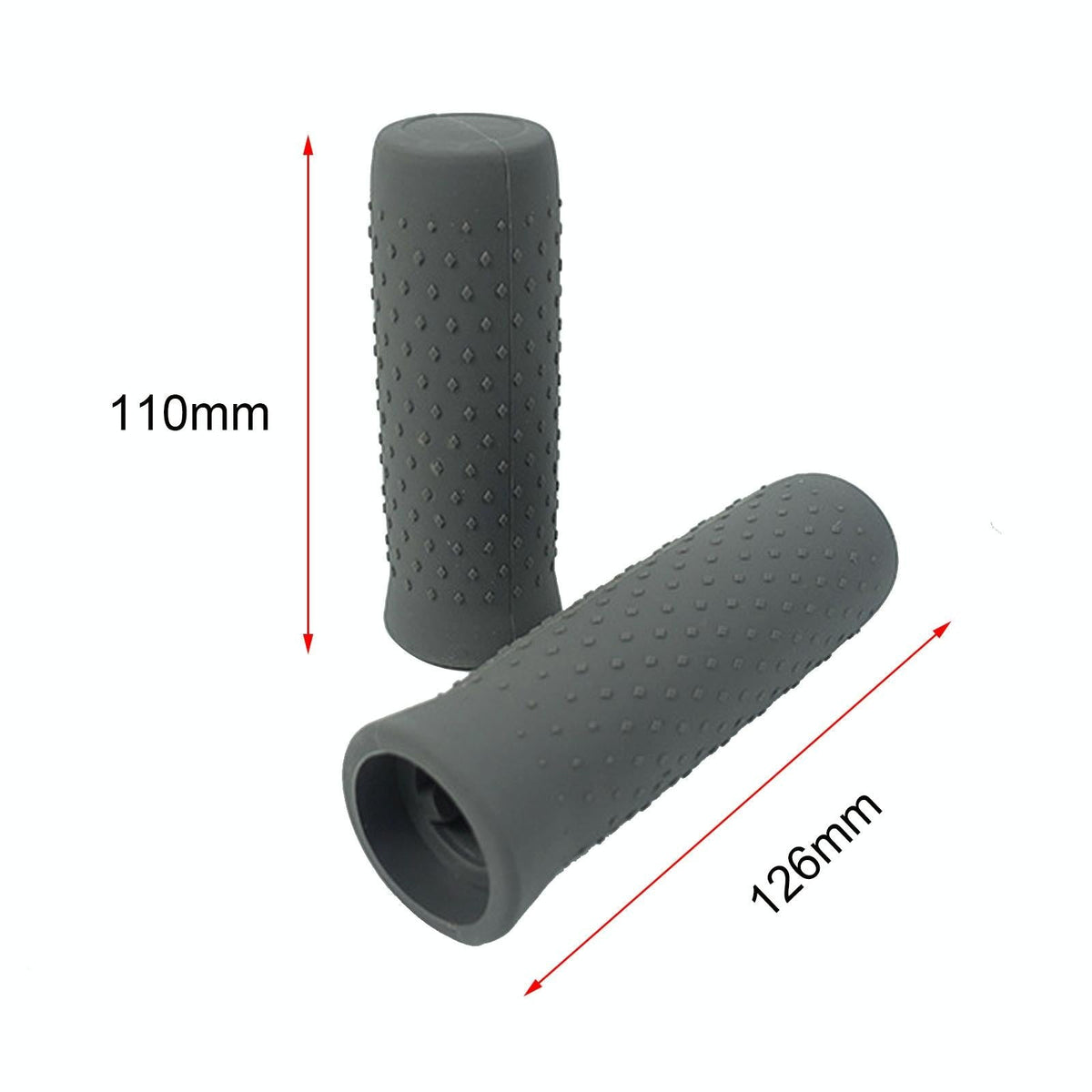 Silicone Handbar Cover For Ninebot G30 Max - Black 1 Pair-1964932312722444290