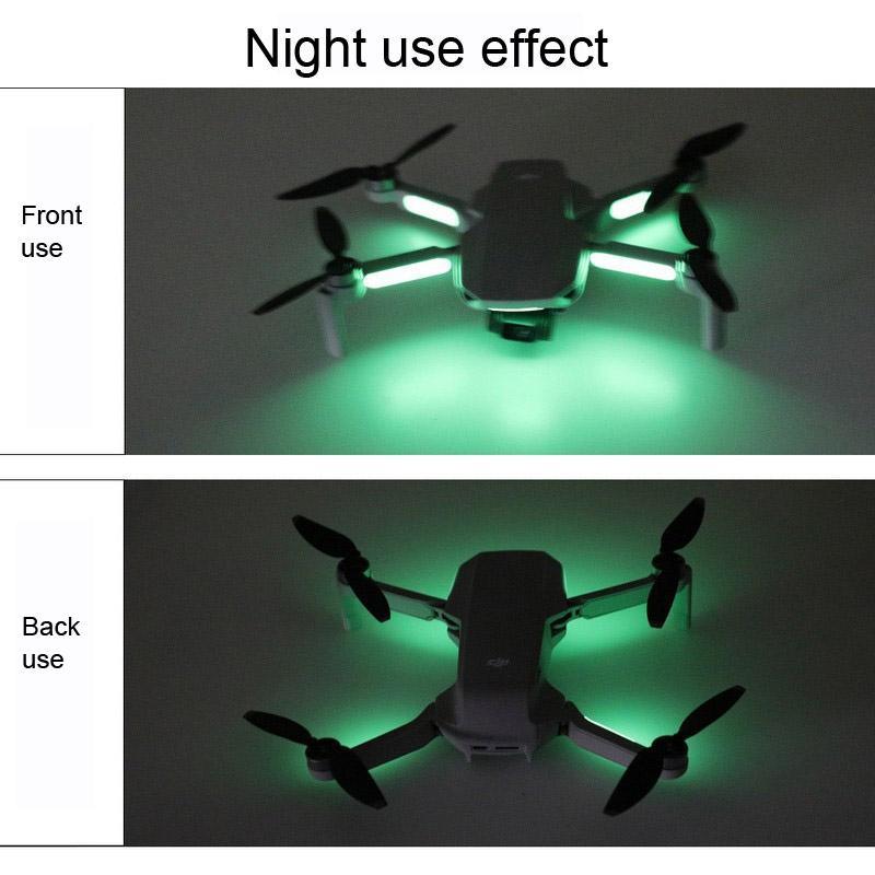 Set Of 2 Glow-In-The-Dark Stickers For Dji Mavic Mini / Mini 3 Pro-1915197749108805637