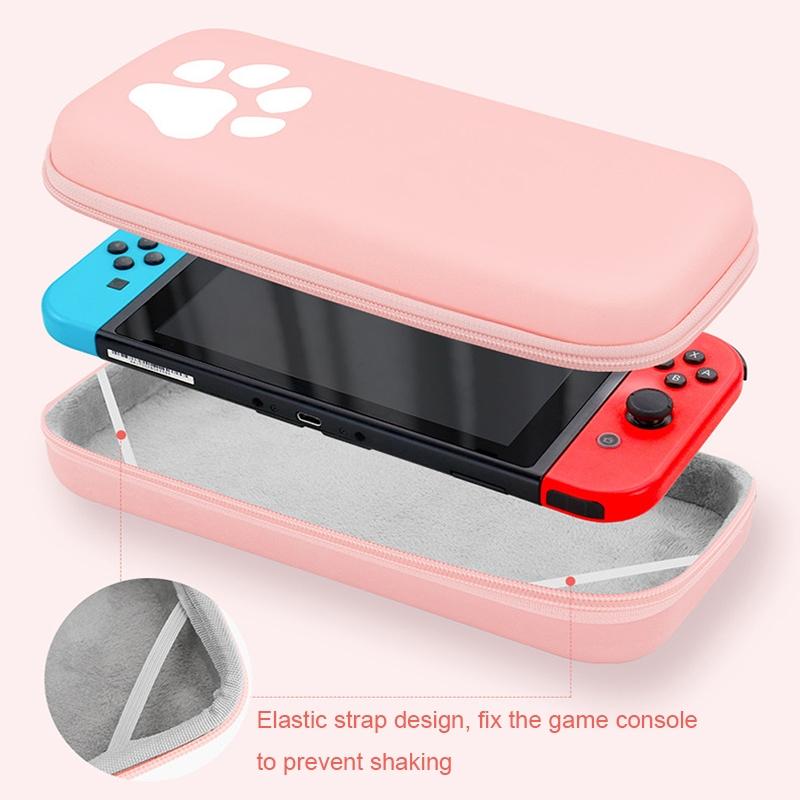 Switch Console Storage Bag With Cat Paw Design-1915198103602991105