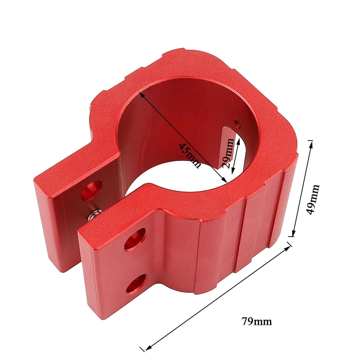 Red Folding Clamp For Electric Scooter - Zero 8X 10X 11X Dualtron Dt3 Thunder-1964932348952842242