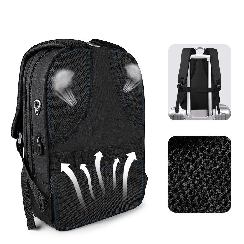 13-15.6 Inch Anti-Theft Laptop Backpack In Mysterious Black-1915196902975082497