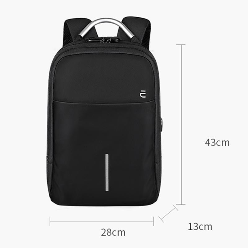 13-15.6 Inch Anti-Theft Laptop Backpack In Mysterious Black-1915196902975082502