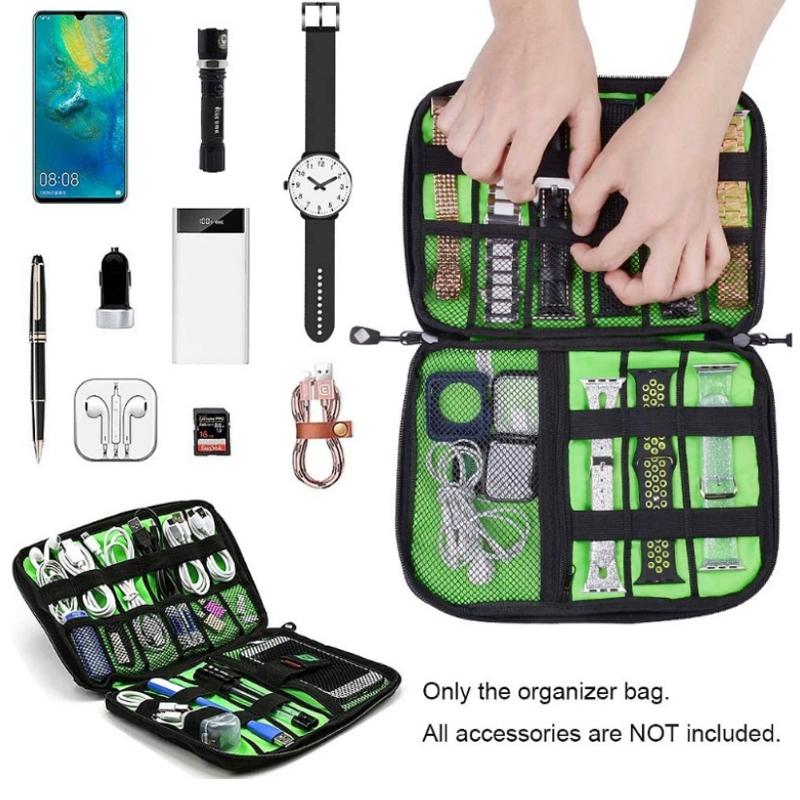 Portable Multifunctional U Disk Storage Bag For Mobile Phone Accessories - Orange-1964932254186737668